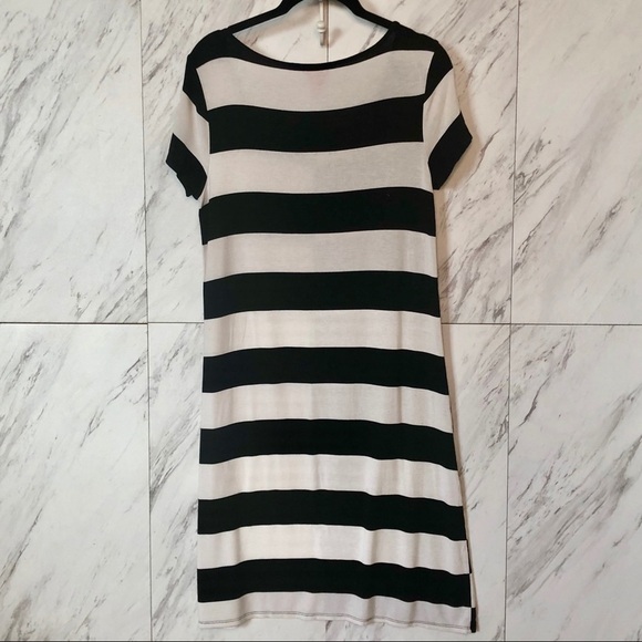 Joe Fresh Stripe Shirt Short Sleeve Dress SZ S - Picture 3 of 3